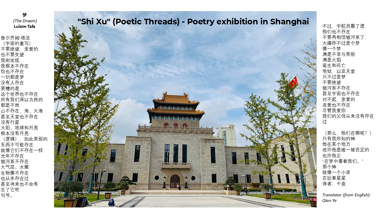 Poeti Lulzim Tafa pjesë e ekspozitës ndërkombëtare poetike “Shi Xu” në Shangai të Kinës