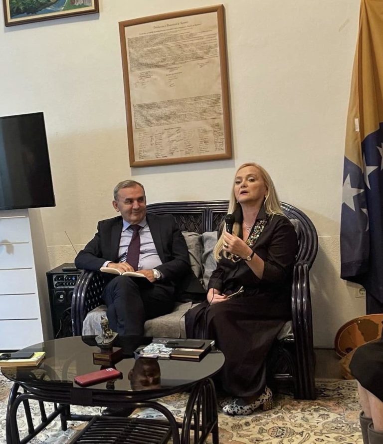 Lulzim Tafa meeting with Miranda Sidran in Sarajevo